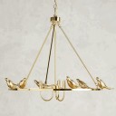 Loft Industry Modern - Golden Perch Chandelier